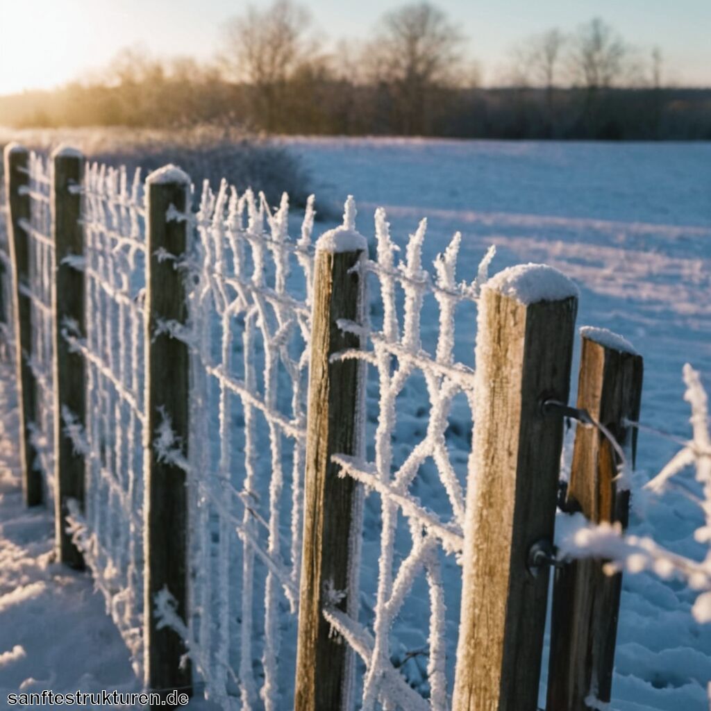 Weidenzaun Winter » Pflege und Schutz im kalten Monat