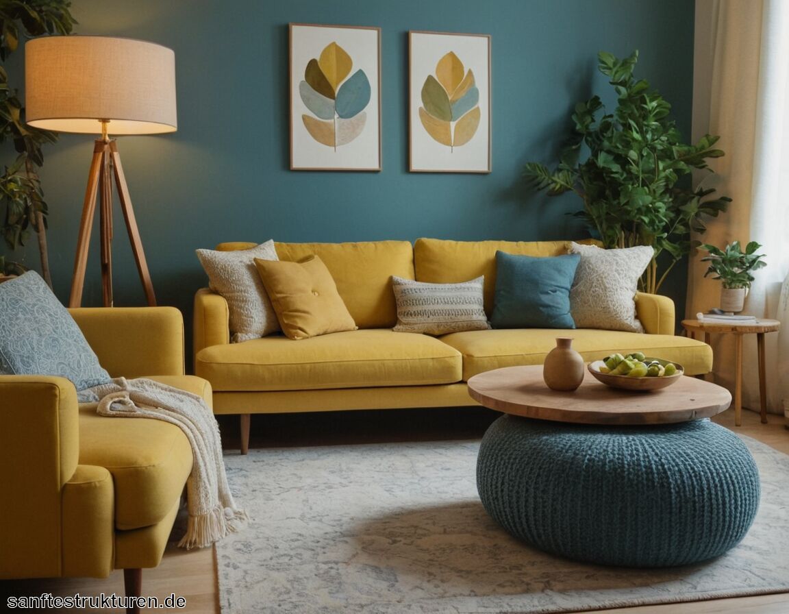 Farbkombinationen harmonisch abstimmen - Farben für die Wohnung richtig wählen