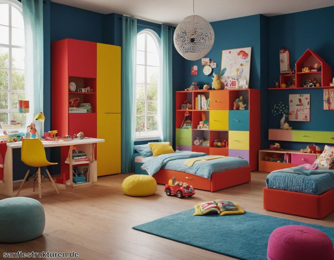 Praktische Aufbewahrungslösungen implementieren   - Kinderzimmer altersgerecht einrichten