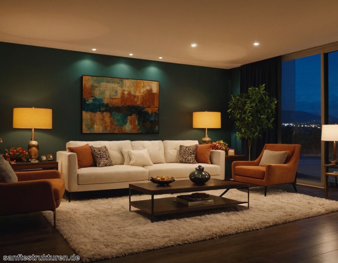 Beleuchtung gezielt variieren und setzen - Wohnzimmer modern einrichten