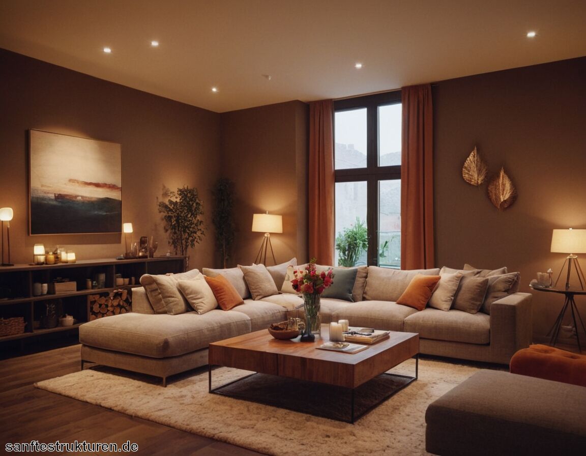 Textilien geschickt für Gemütlichkeit einsetzen - Wohnzimmer modern einrichten