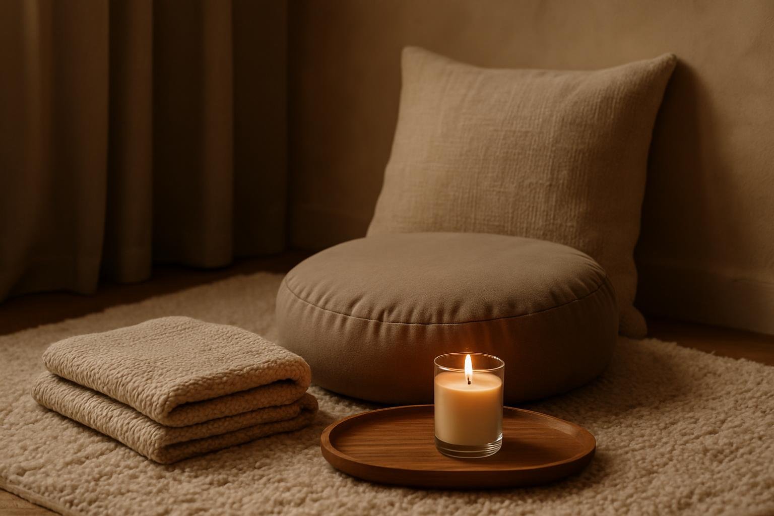 Symbolbild zu Wie Wohnraumgestaltung und kleine Rituale die Meditation erleichtern und zu mehr innerer Ruhe führen